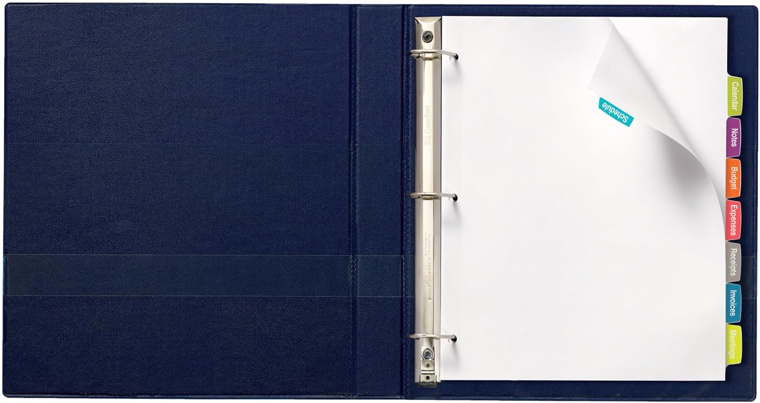 Avery Big Tab Printable White Label Dividers for 3 Ring Binders, 8 Tabs per Set, White, Great for Office Supplies, School Supplies, Organizing, and More (20 Sets of 14435)