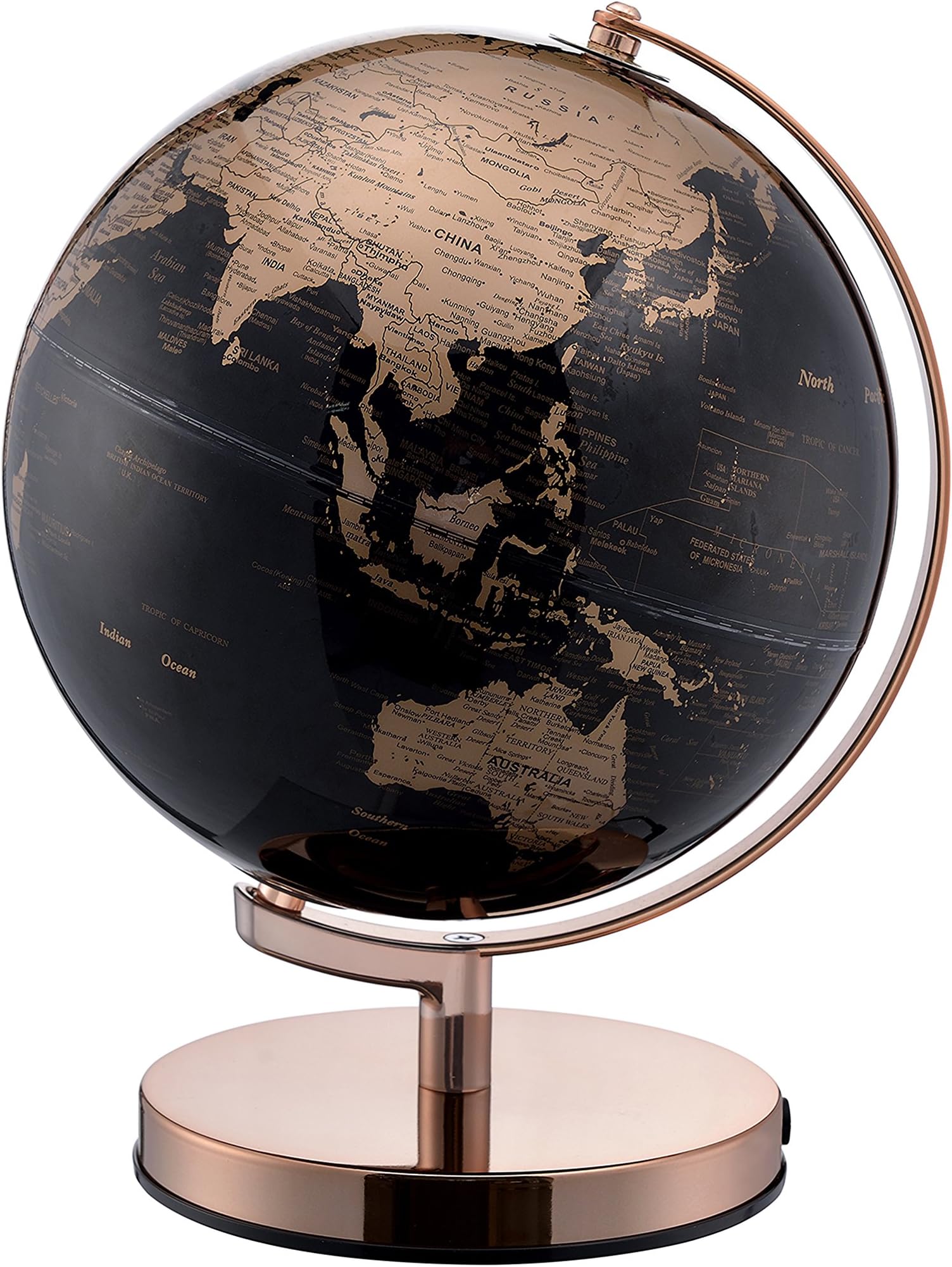 Ore International World Globe Black/Gold