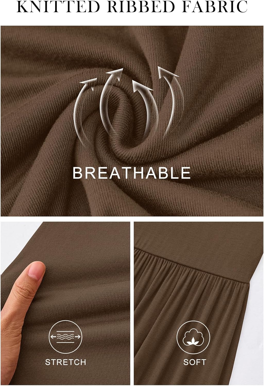 CFLONGE Fall Maxi Dress for Women 2025 Long Sleeve Knit Ribbed Cocktail Dresses Casual High Waisted Long Wedding Guest Dress - Image 4