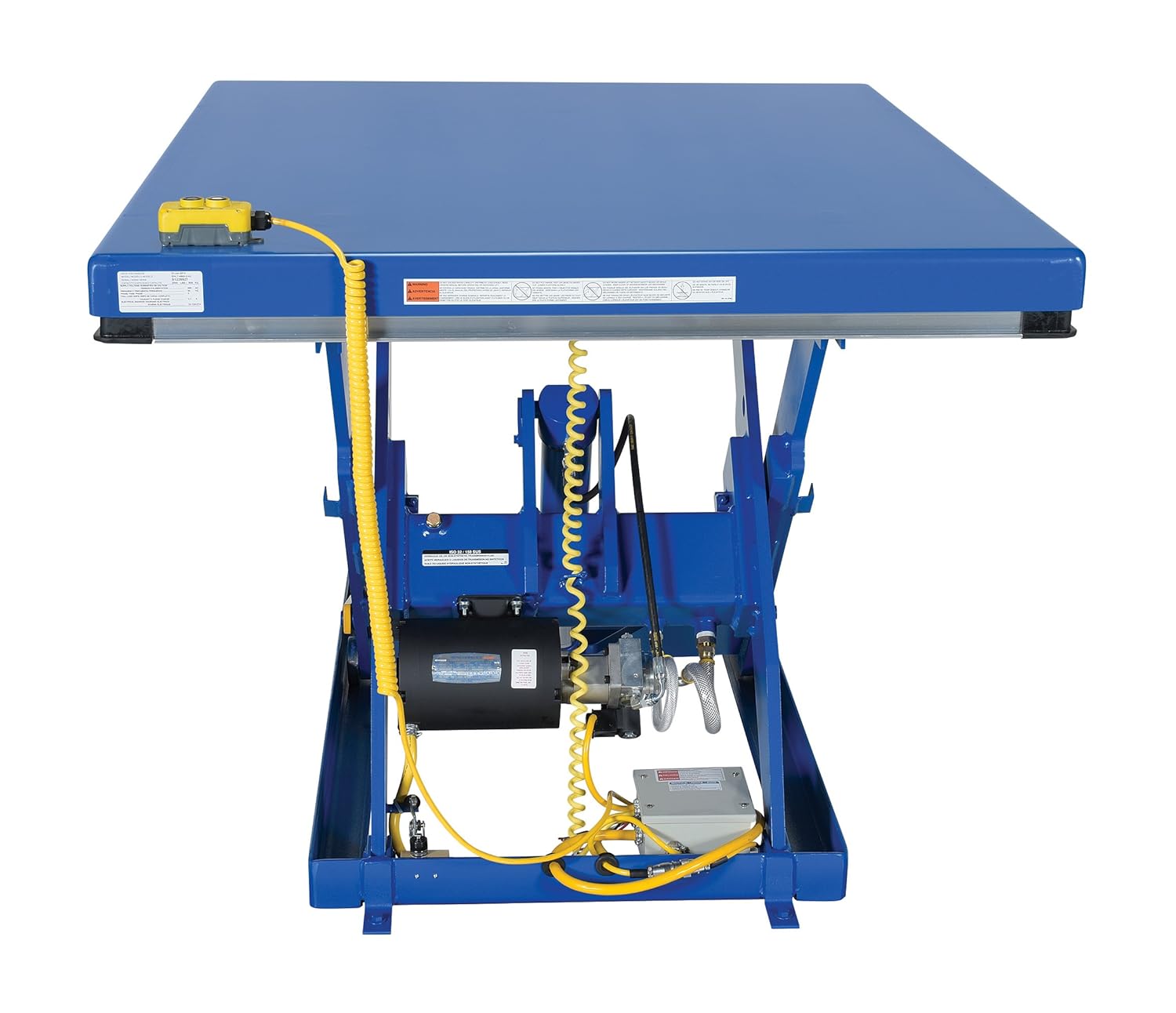 Vestil EHLT-4860-2-43 Steel Electric Hydraulic Lift Table 48 In. x 60 In. 2000 Lb. Capacity Blue