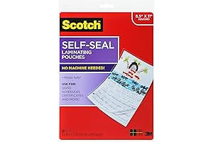 Scotch Self-Seal Letter Size Laminating Pouches, 10 count (LS854)