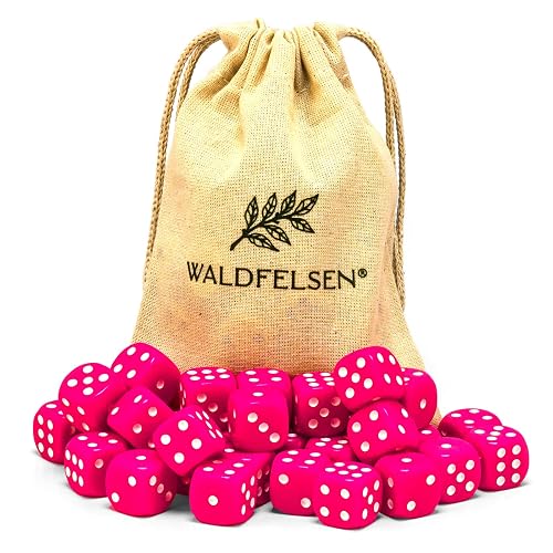 6, 12, 20, 30 o 50 cubos de alta calidad de Waldfelsen®, tamaño estándar, 16 mm, cubo de acrílico, 6 lados