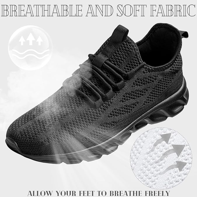 ZGPWZWL Mens Running Shoes Tennis Gym Workout Athletic Sneakers for Men