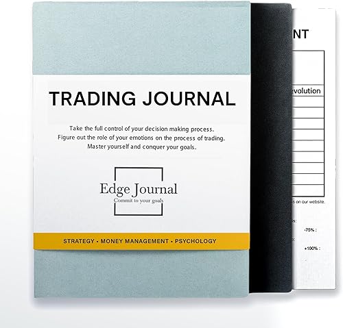 Trading Journal: diario de negociación guiado, libro de registro de operaciones y diario de inversión. 300 páginas para rastrear patrones