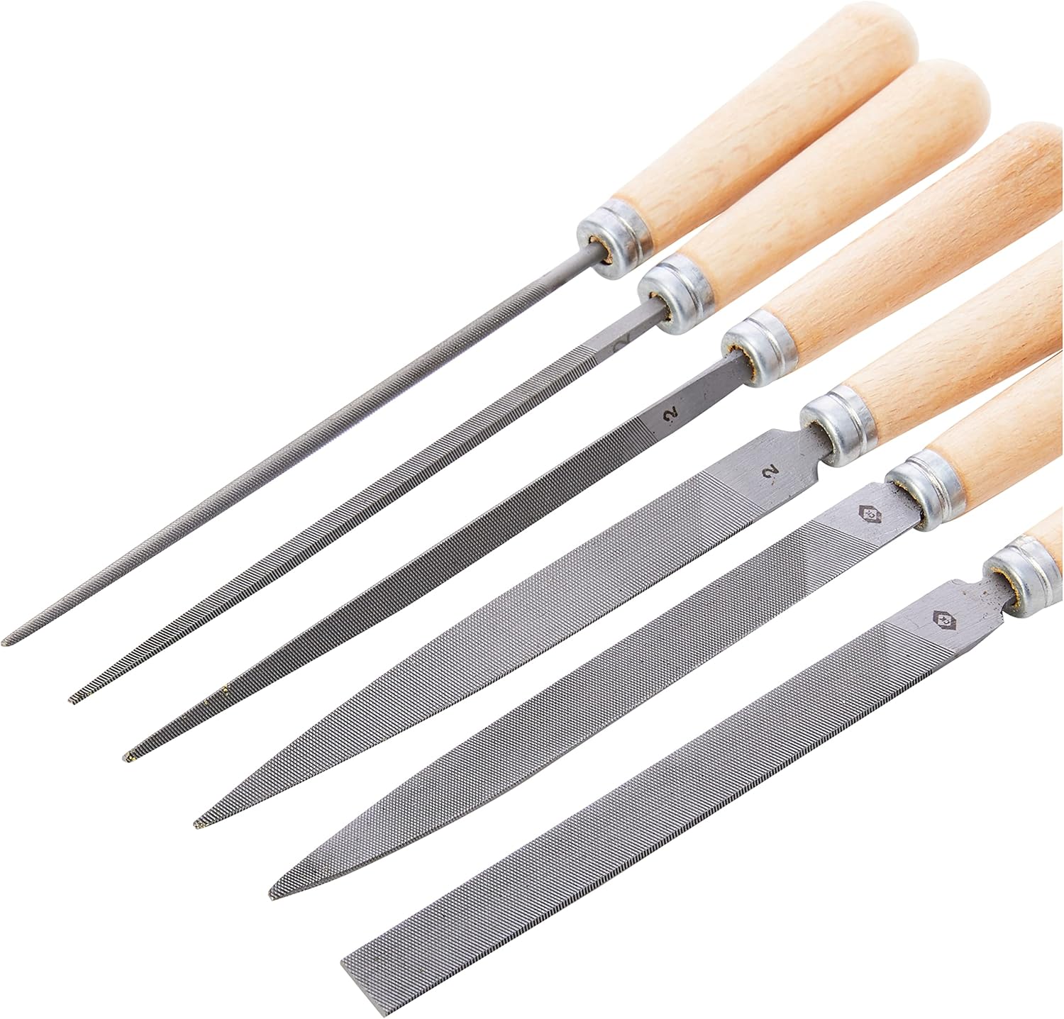 C. K Tools T0120P Warding File Set with Wooden Handles, 6 Piece
