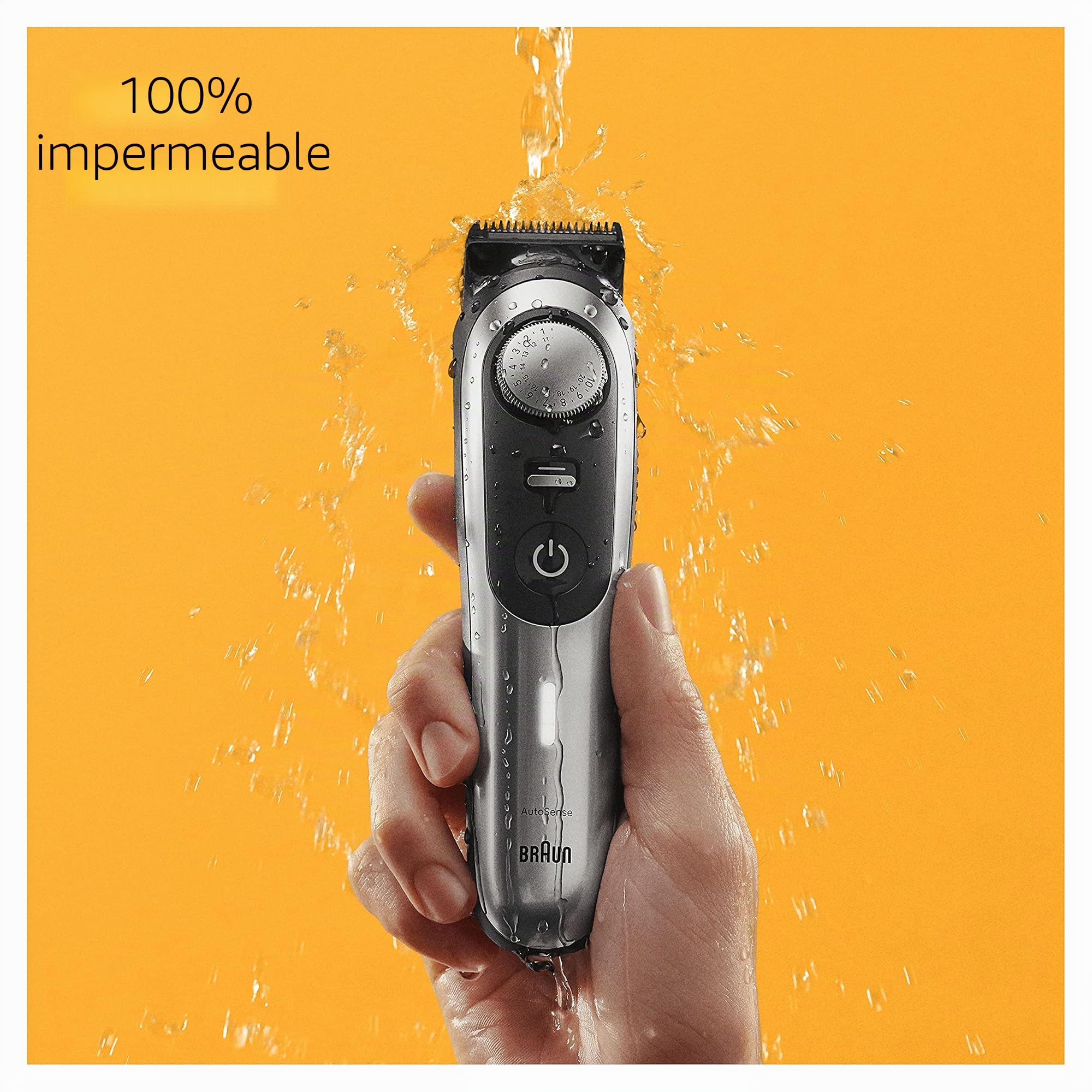 Braun Cortacésped De Barba Series 5 BT5440, Cortacésped Para Hombres Con Herramientas De Diseño, 100 Minutos De Autonomía