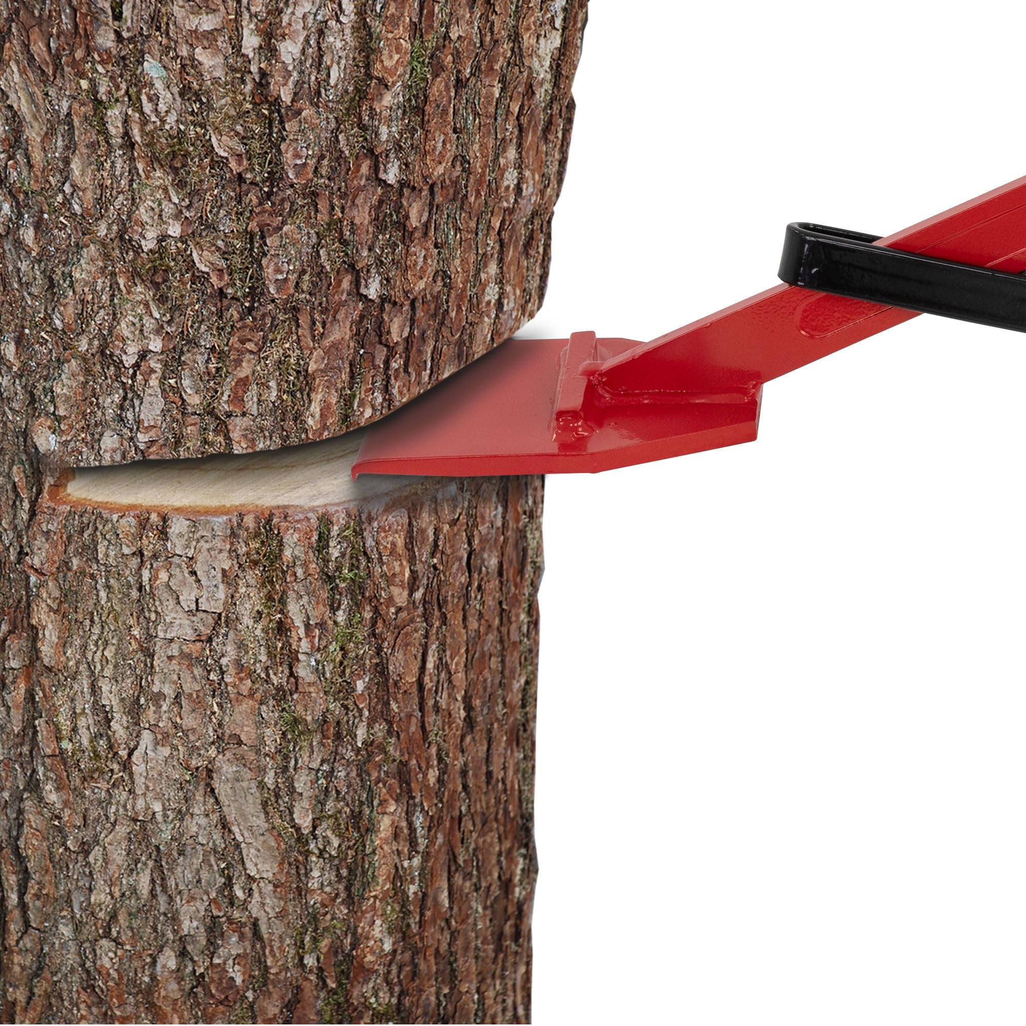 ECD Germany Leva per Abbattimento Alberi con Gancio Girevole Manico Inclinato - 120 cm - in Acciaio - con Impugnatura Gommata - Carico max. 500 kg - Ausilio di Rotazione Tronchi Abbattuti Silvicoltura