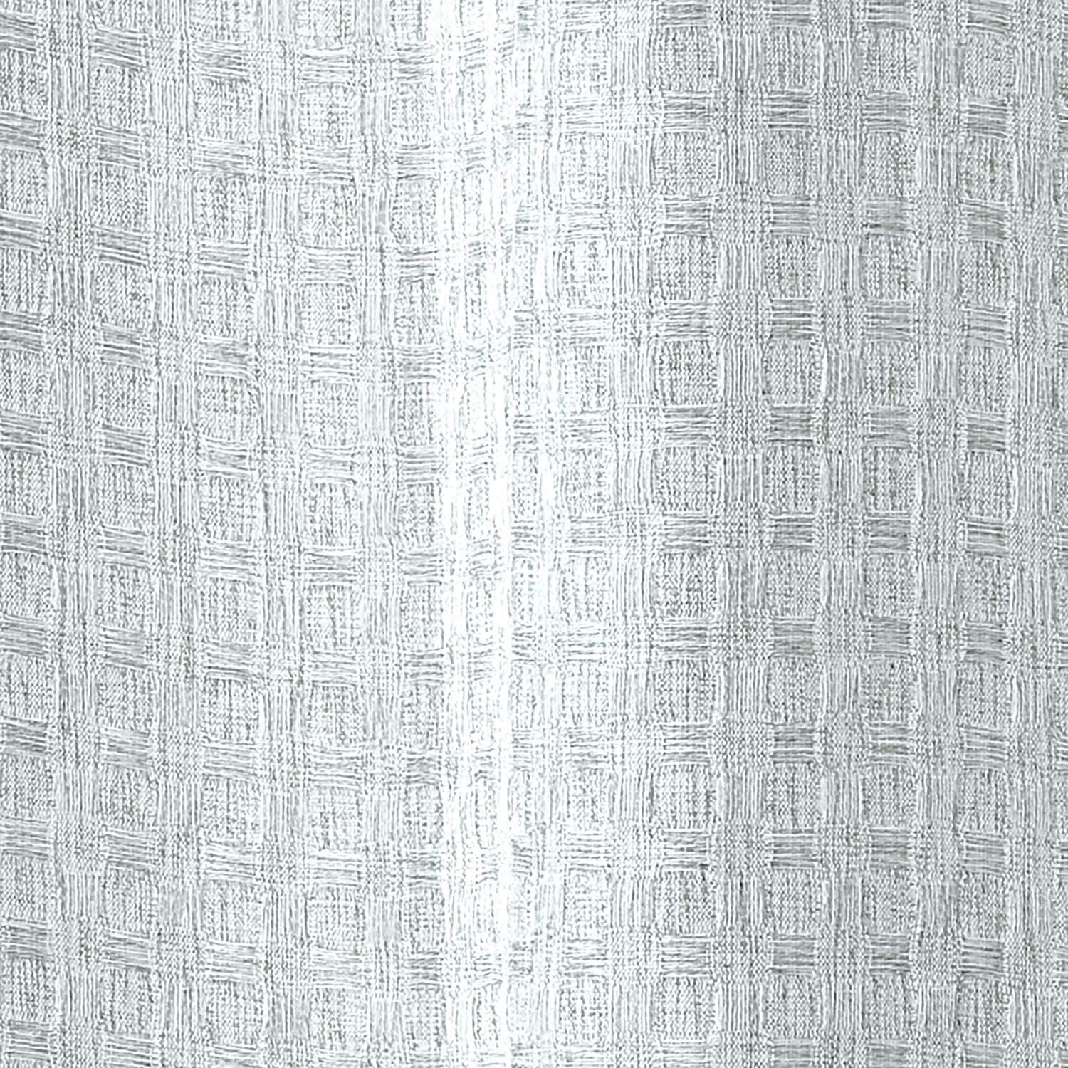 InterDesign Waffle Weave Fabric Shower Curtain, Luxury Hotel Style for Master, Guest, Kids' Bathrooms, Bathtubs, Stalls, 72" X 72", Heathered Spa Blue