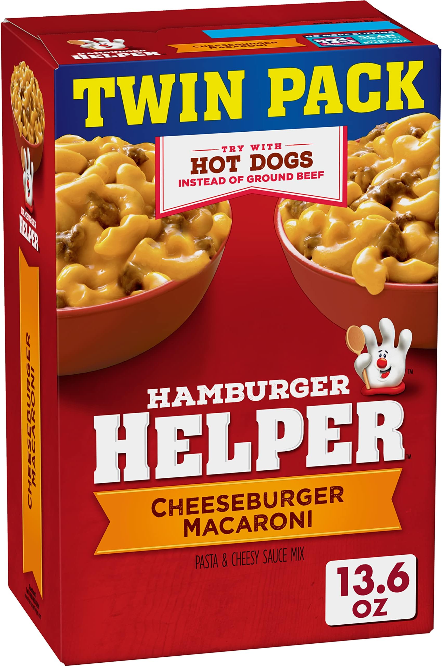 Cheeseburger Macaroni Twin Pack, 13.6 Oz