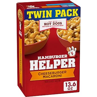 Hamburger Helper Cheeseburger Macaroni Twin Pack, 13.6 Oz