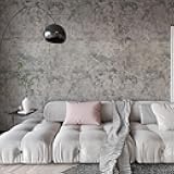 BAYYA Concrete Wallpaper Peel and Stick Grey Cement Contact Paper Industrial Style Self Adhesive Waterproof Removable Decorative Wall Covering Vinyl Film Furniture Stickers for Floor Wall Cabinets