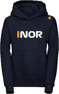 Children's Lando Norris Kids Hoodie Formula One Hood Sweat 2022 4 McLaren Racing Hoody F1 Racing Hoody With Free UK Shipping (11-13 Years, Black)