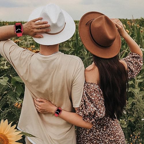 Miniatura 5 de Miimall Funda compatible con Apple Watch Series 6 de 1.575 pulgadas con protector de pantalla antiarañazos, a prueba de golpes, policarbonato duro y