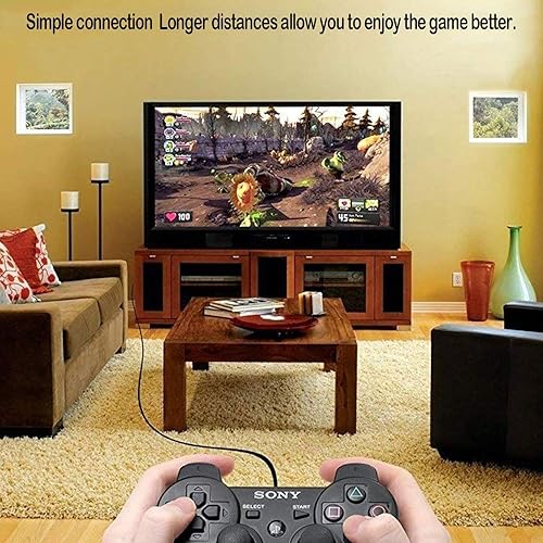 Miniatura 6 de PS2 PS1 PS3 to AV Cable 6ft AV Cable PS2 Console Composite 3 RCA Compatible for PlayStation 1 2 3 Replace AV Cable - Black