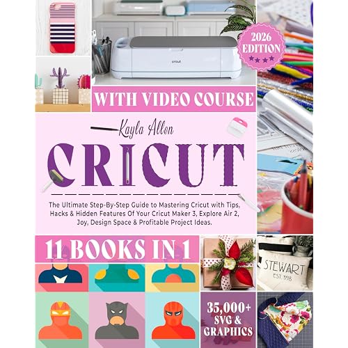 Cricut: 11 Books in 1 - The Ultimate Step-By-Step Guide to Mastering Cricut with Tips, Hacks & Hidden Features Of Your Cricut Maker 3, Explore Air 2, ... Profitable Project Ideas. (Happy Crafting)
