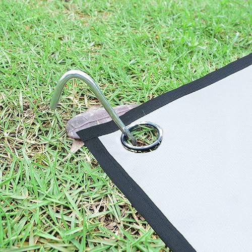 Miniatura 6 de Estaca de tienda de 9 pulgadas, estacas inflables de jardín, estacas de tienda de metal, estacas de alta resistencia para el suelo, ganchos de