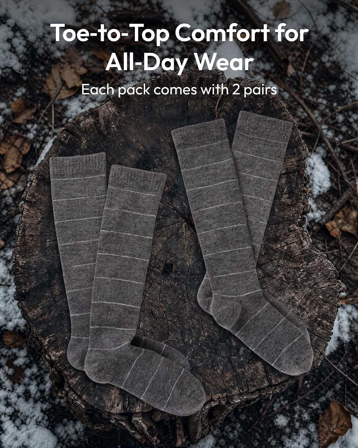 Jeasona Alpaca Compression Socks for Men Women 15-20 mmHg