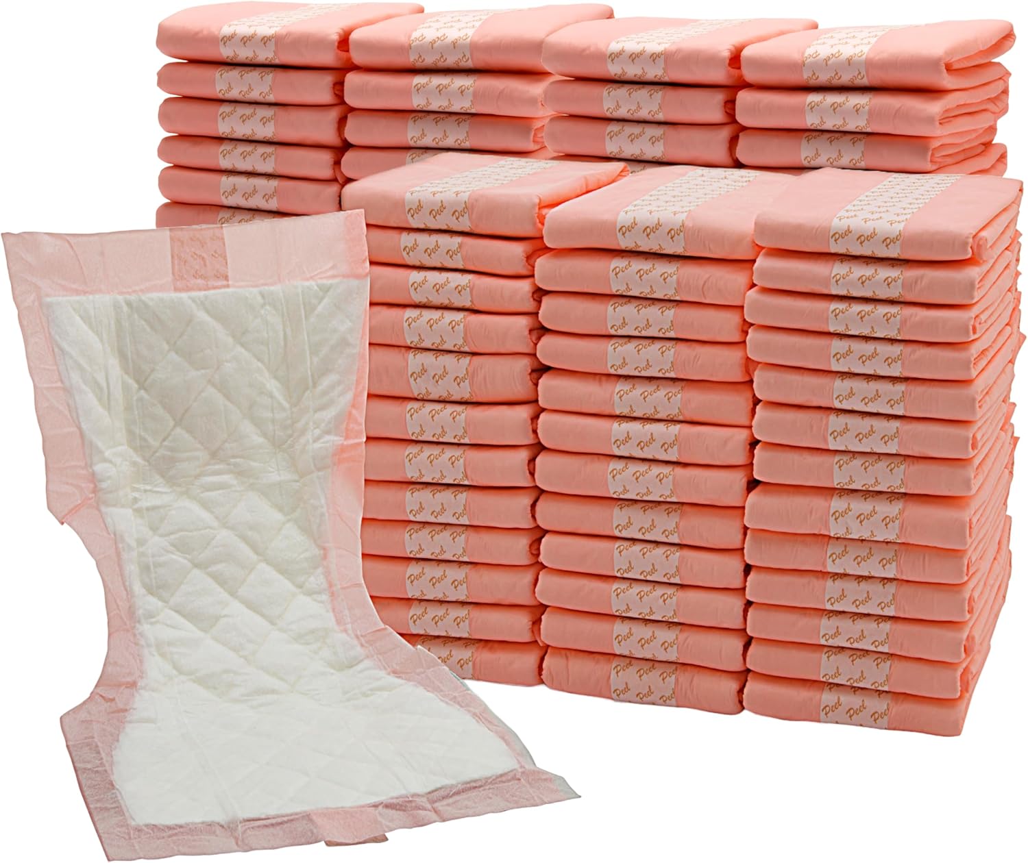 Vakly Extra Large 7x14 Super-Absorbent Contoured Hospital Style Pad Liners - 7 inches Wide X 14 inches Long - Maternity Pads for Heavier Flow and Post Birth Protection - Incontinence Liners
