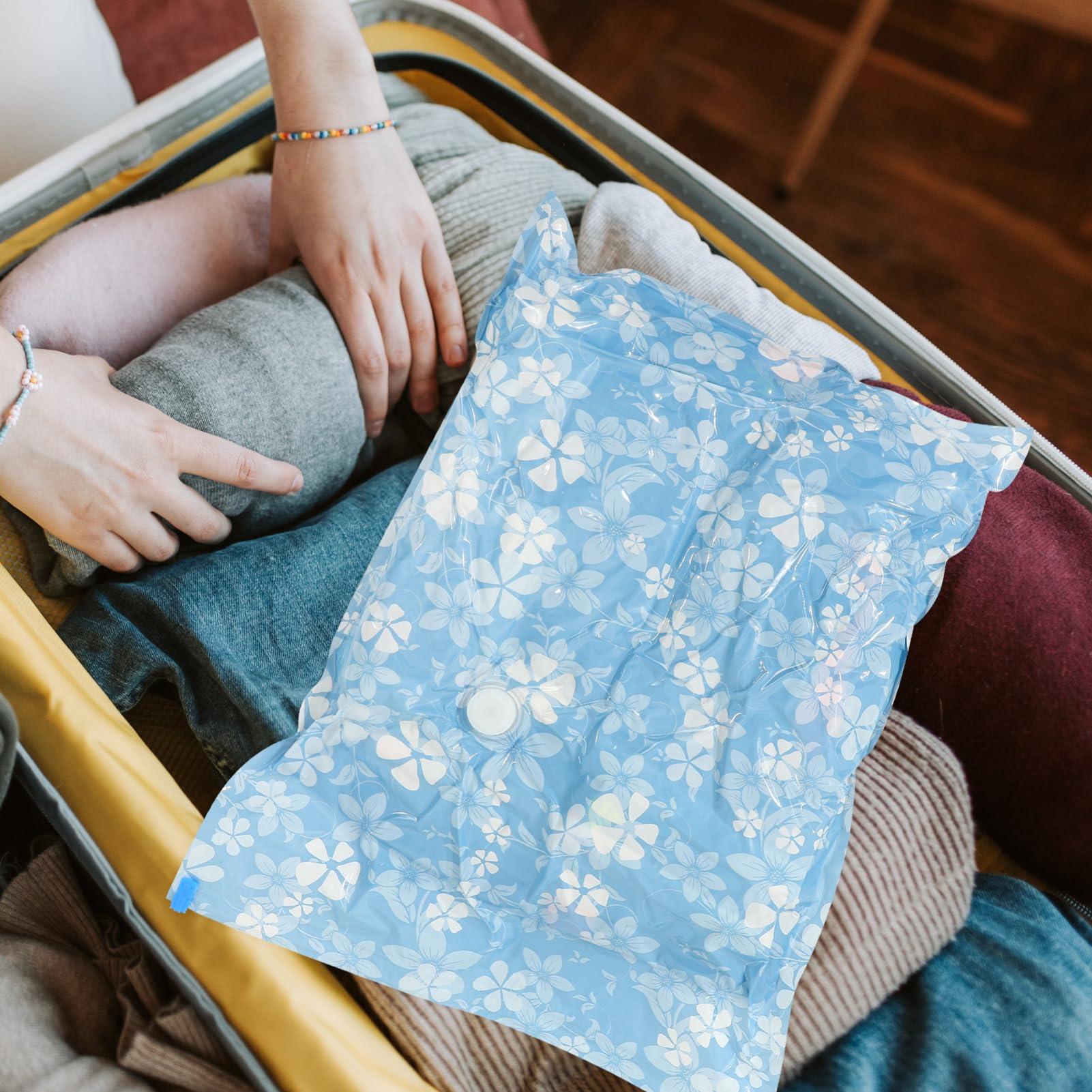 Alipis 11 Stück Vakuum Kompressionsbeutel aus Pa Pe Multifunktional und Feuchtigkeitsgeschützt zum Platzsparen im Koffer für Kleidung Sowie Bettwäsche