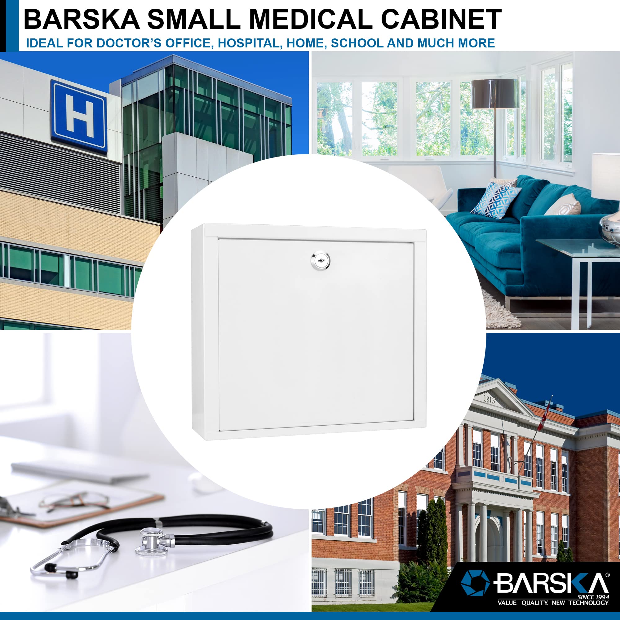 Barska CB12820 - Baule forte, colore: Nero