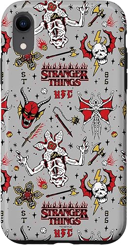 Vista 67 de Funda para iPhone 12 Pro Max Stranger Things Demogorgon Hellfire Club con patrón de club