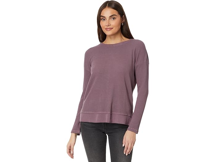 Long Sleeve Crew Neck Boxy Top - Image 1