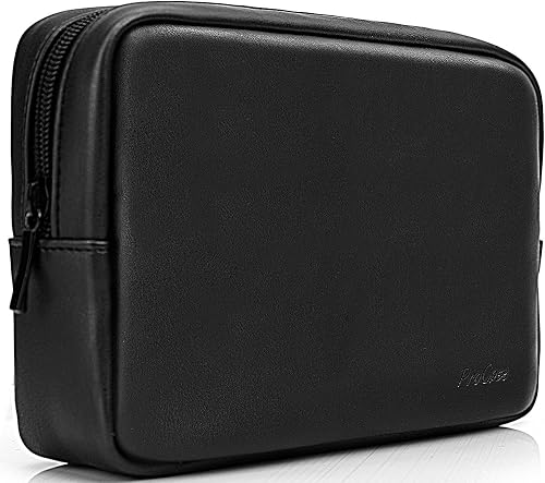 ProCase Accessories Bag Organizer Power Bank Case, Electronics Accessory Travel Gear Organize Case, Cable Management Hard Drive Bag -Black