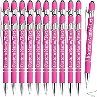 Vista 36 de Bolígrafos personalizados con nombre, paquete de 10 bolígrafos personalizados de oro rosa, bolígrafo de tinta negra grabada a granel con puntas