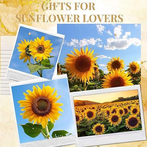 Miniatura 7 de Onebttl Regalos de mariposa de girasol para los amantes del girasol, vasos aislados de acero inoxidable de 20 onzas con tapas y pajitas, regalo