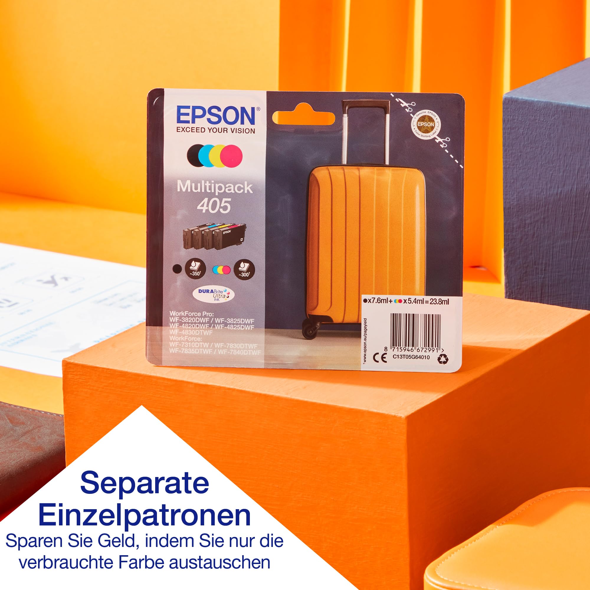 Epson WorkForce WF-7310DTW A3+ Tintenstrahldrucker, kabelloser Verbindung und beidseitigem Druck