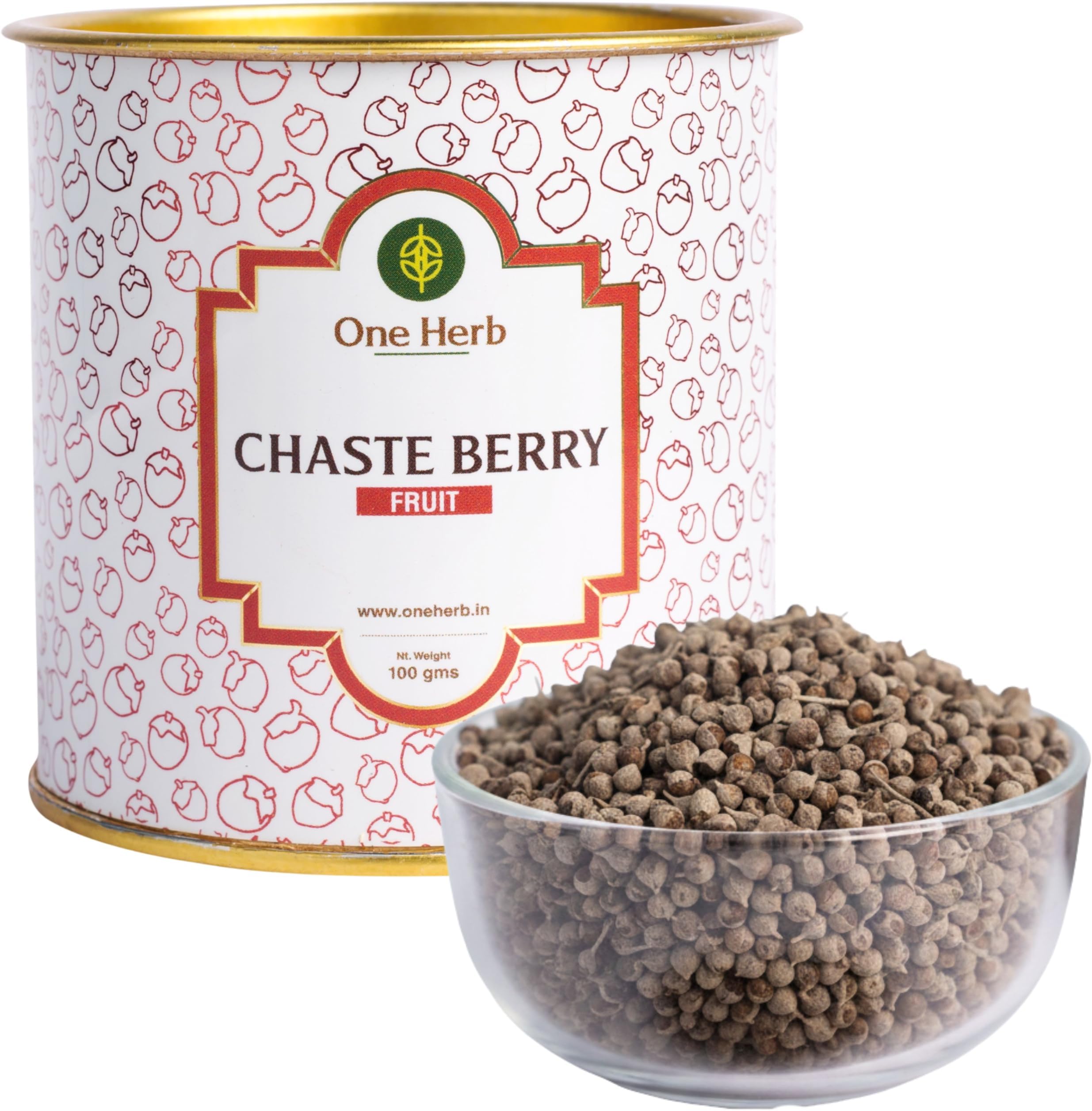 One Herb - ChasteBerry Fruit 100g || Dried || Vitex Agnus Castus || for Culinary use, Aromatherapy, Herbal Crafts and Herbal Tea || Superherb for Women