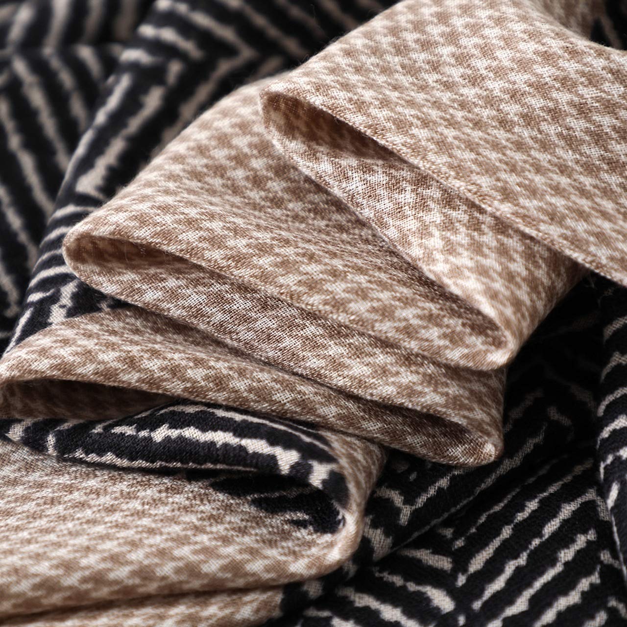 RWRAPS Sciarpa a Quadri in Cotone Caldo Scialli e Stole da Donna Sciarpe Alte da Viaggio da Donna Collo Invernale (Colore : B) (A)
