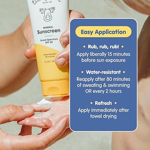 Miniatura 5 de Tubby Todd Kit de protector solar mineral para rostro y cuerpo para bebés, niños pequeños y niños, protector solar de 4 onzas líquidas y paquete de