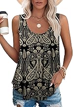 SENBATU Tank Tops Women's Summer Basic Tops Crew Neck Cami Sleeveless T-Shirts S-2XL 34-52