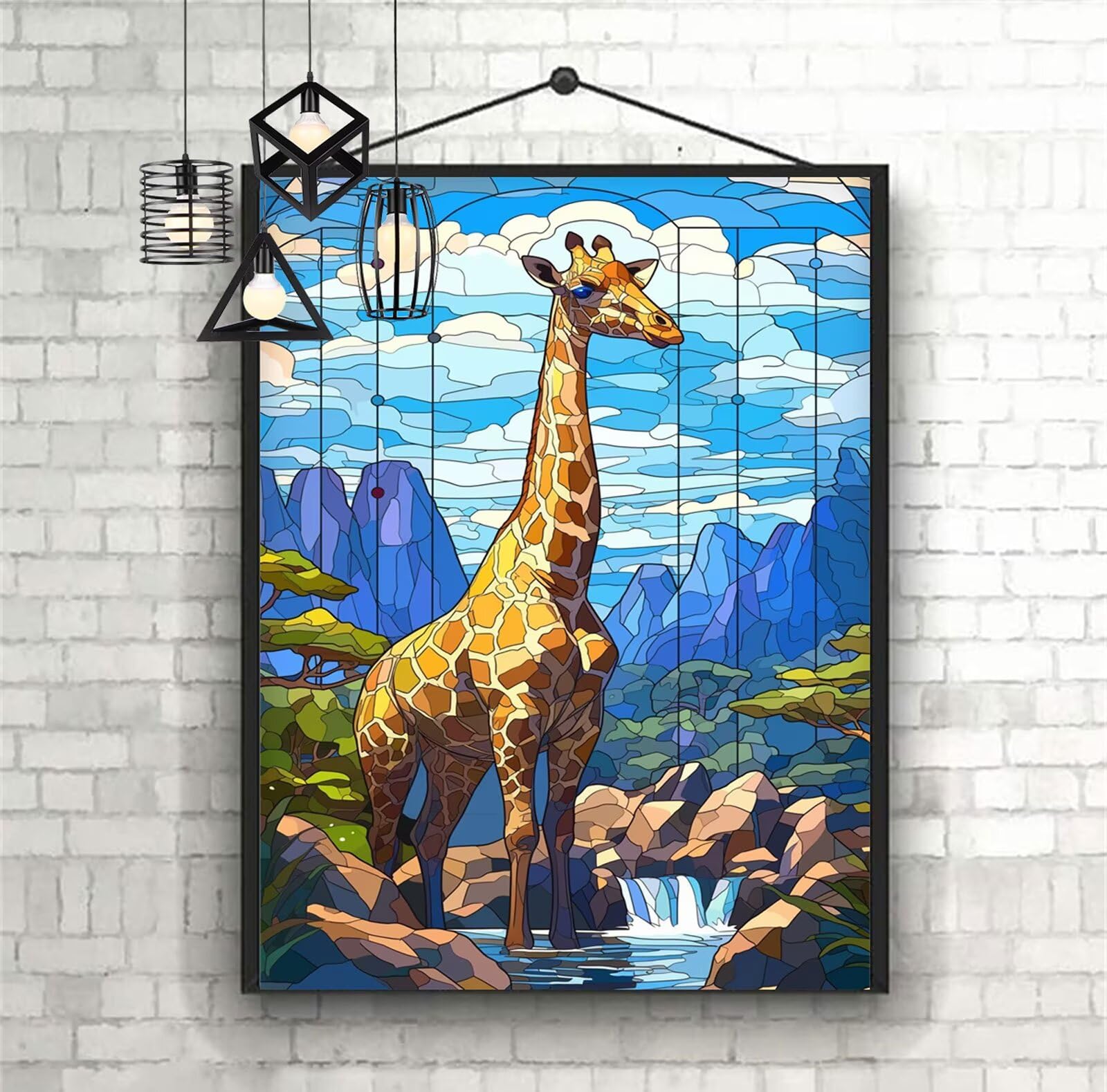 Diamentowe malowanie zwierzętami diamentowe malowanie dzieci 60x90 cm 2025 Żyrafa diamentowe malowanie DIY 5D Diamentowe rysunki ścieg krzyżykowy DIY Dorosły, obraz diamentowy dekoracja prezenty dla