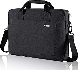 Voova Grand Sacoche pour Ordinateur Portable 14 15 15.6 16 17 17.3 inches Sac à bandoulière pc Sac à main 30% de Capacité …