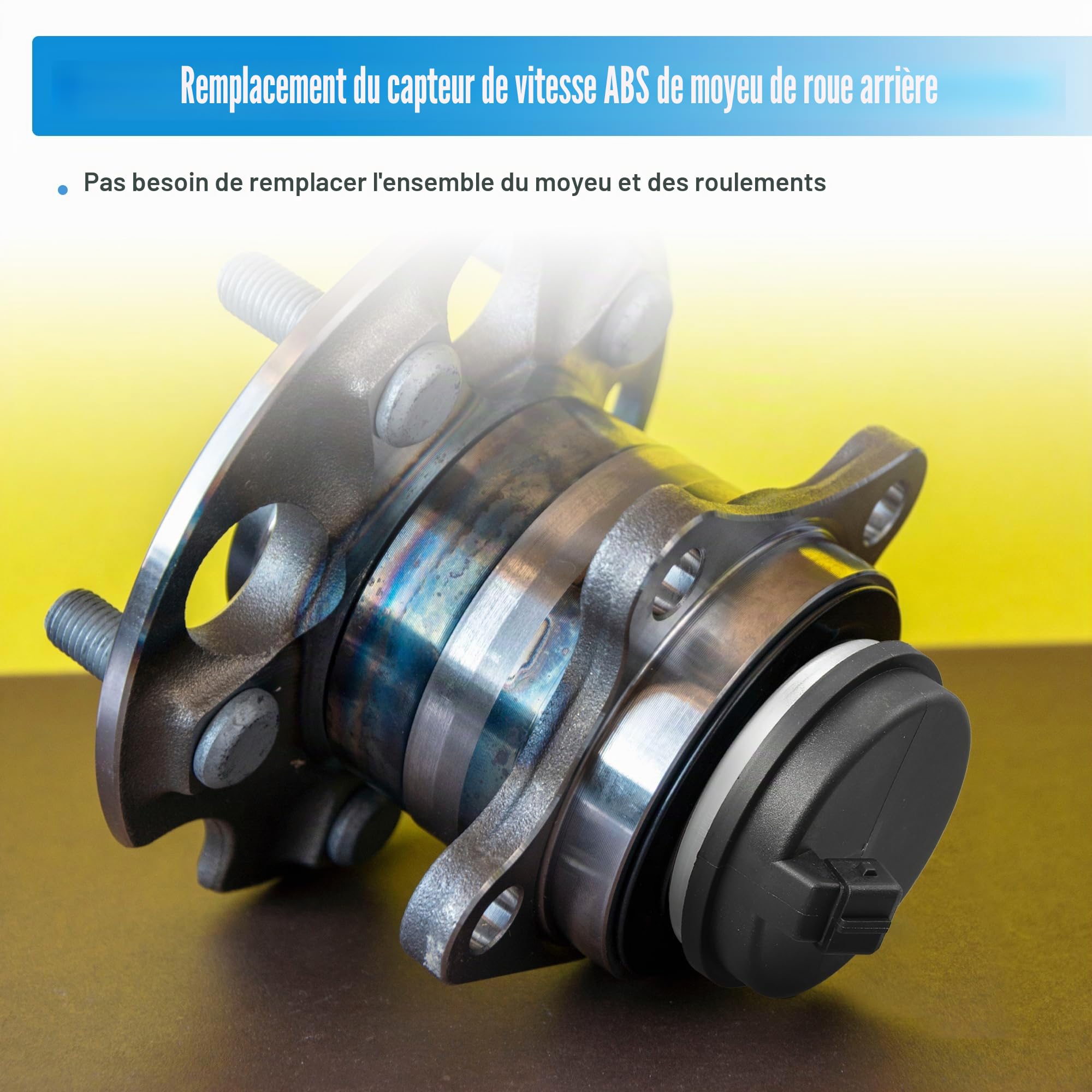 X AUTOHAUX Capteur de vitesse ABS à roulement de moyeu arrière pour Kia Sportage NO.58980-C1100