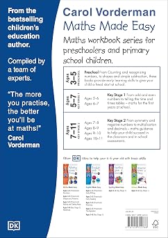 Maths Made Easy: Beginner, Ages 5-6 (Key Stage 1): Supports the National Curriculum, Maths Exercise Book (Made Easy Workbooks)