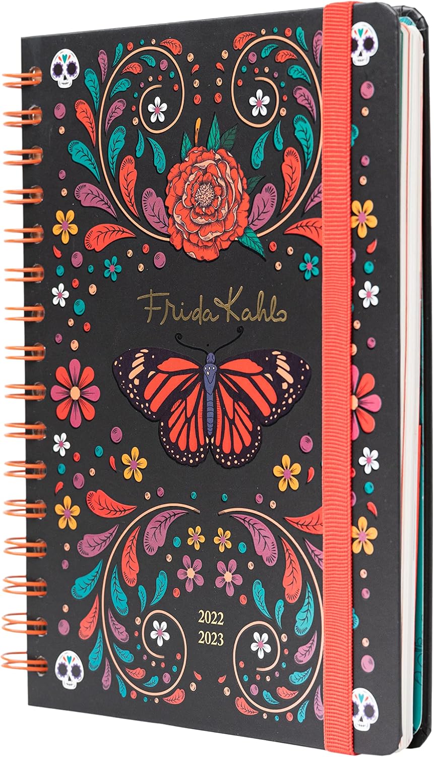 Official Kokonote Seasonal Flowers Diary 2022-2023 | Back To School 12 Months Academic Diary 2022-2023 Week To View A5 | August 2022 - July 2023 |Mid Year Diary 2022-2023 With Stickers