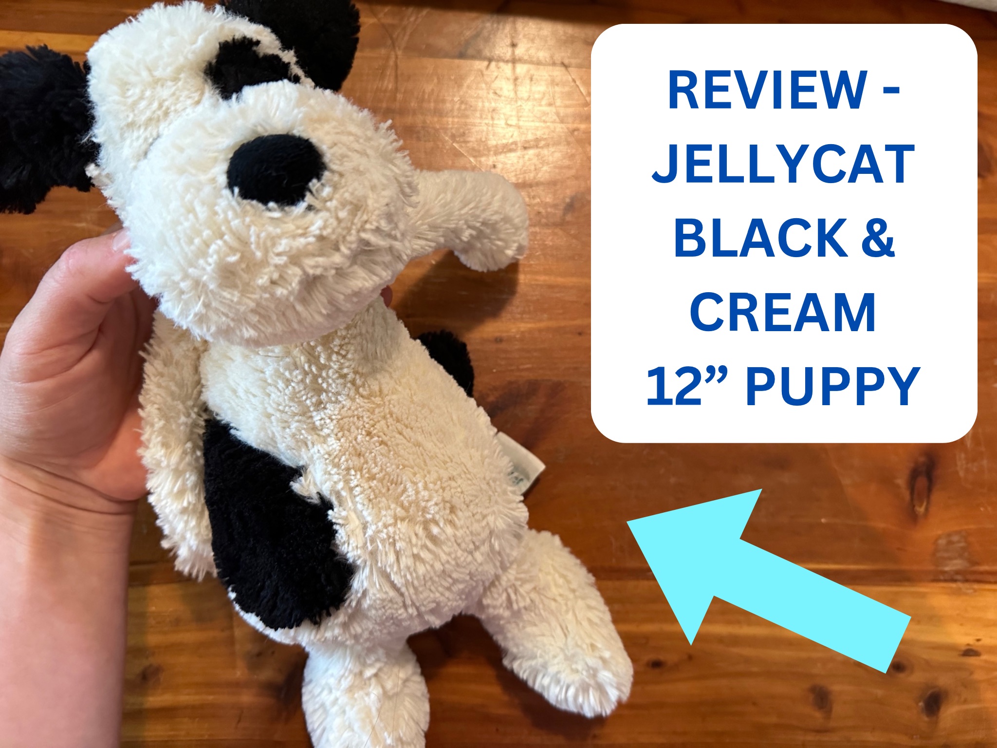 Watch Review - Jellycat Black & Cream Puppy - Stays soft forever