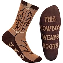 Glitopper Cowboy Boot Socks Gifts Cowboy West Boot Socks for Western Party Favors