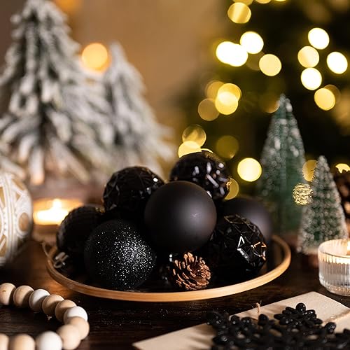 Miniatura 89 de Valery Madelyn Juego de adornos decorativos para árbol de Navidad para otoño, Halloween, 50 unidades de 2.36 pulgadas, rojo, verde y dorado