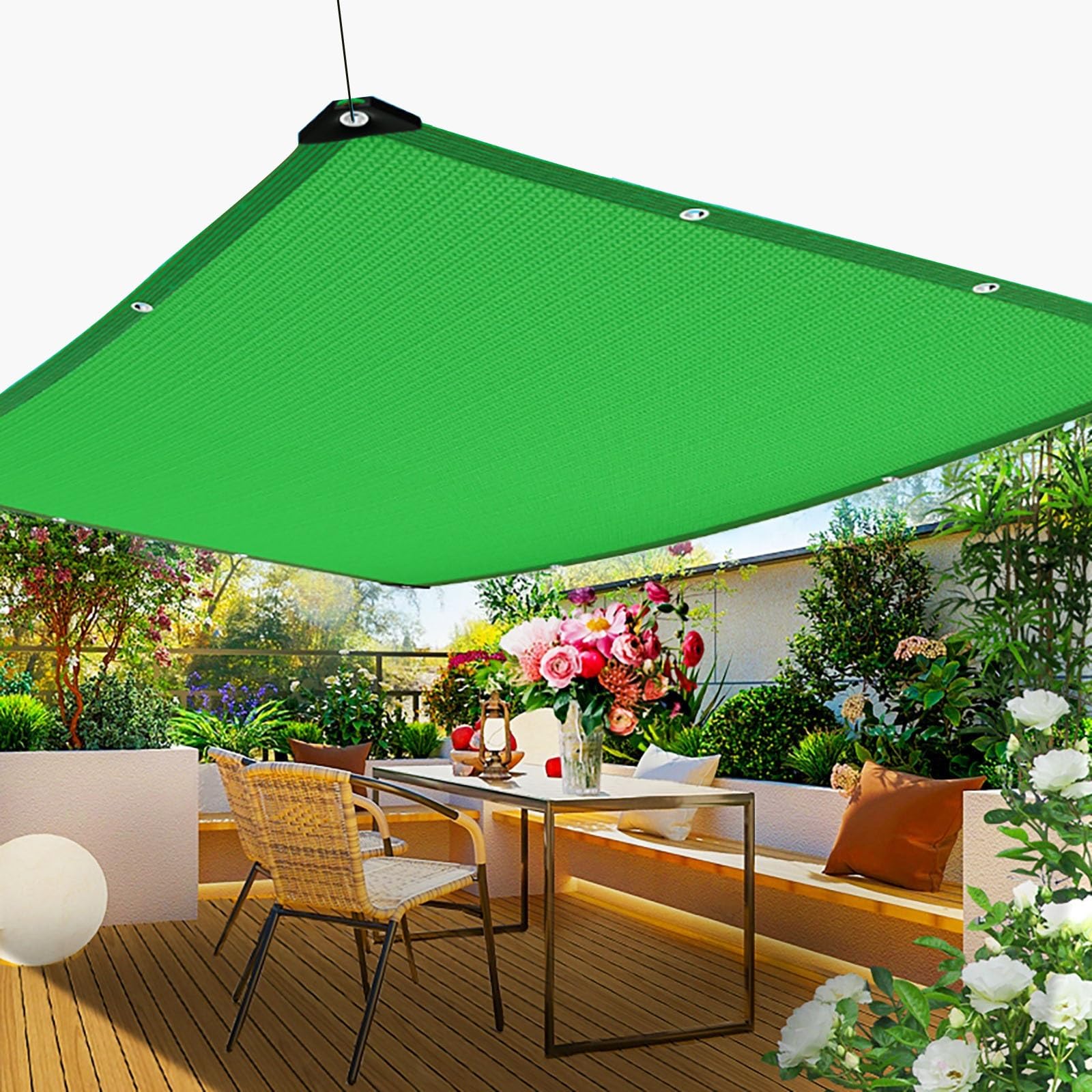 KLGFBDC for Greenhouses 5x20m Breathable Sunshade Tarp UVResistant Garden Canopy Outdoor Plant Protectionwith Eyelets