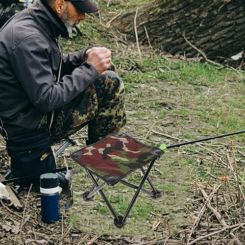 Miniatura 2 de Portable Folding Camping Stool Frame Lightweight Outdoor Seat for Fishing Hiking Gardening Picnic and Beach Compact Foldable Design for Easy Carry