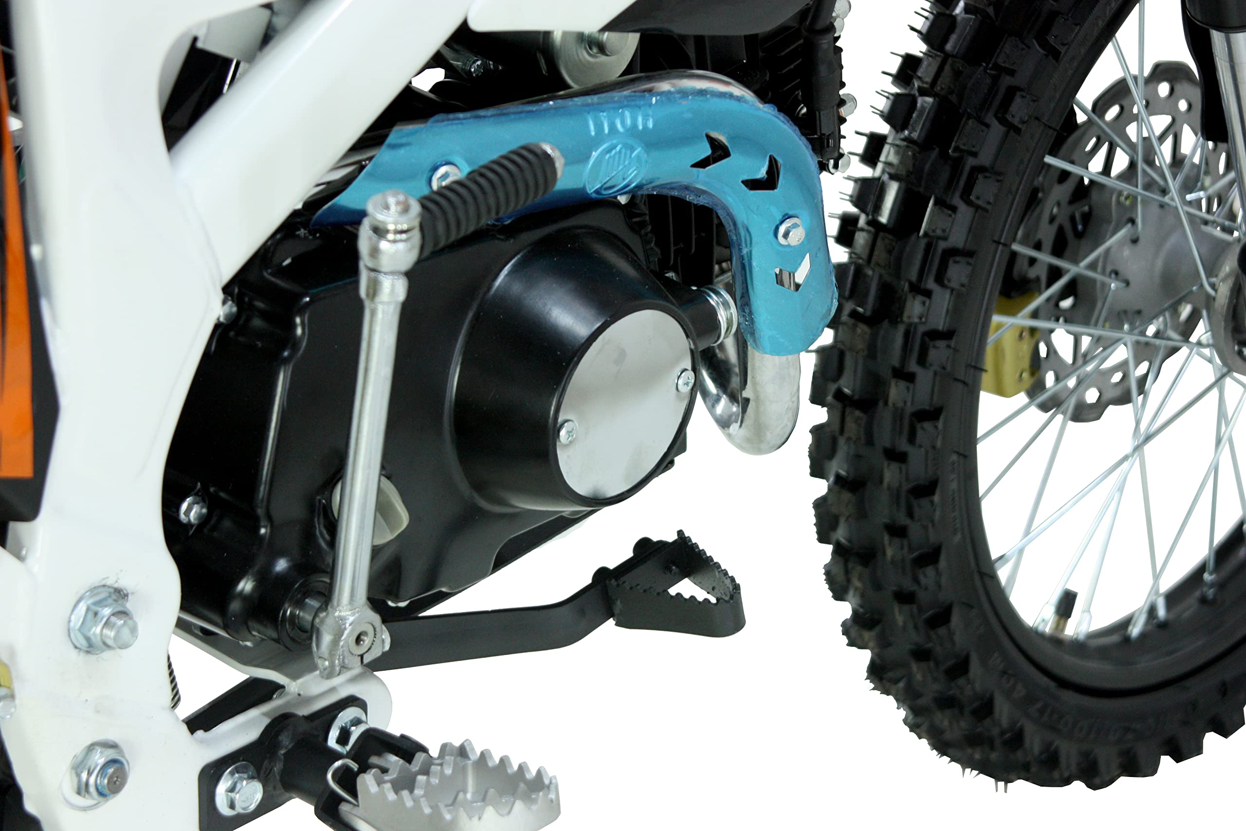 KXD 612 17" 14" EK 125cc Dirt Bike Dirtbike CrossBike Pocket Pitbike Rennbike Minibike Bike Pocket mit Scheinwerfer (Orange)