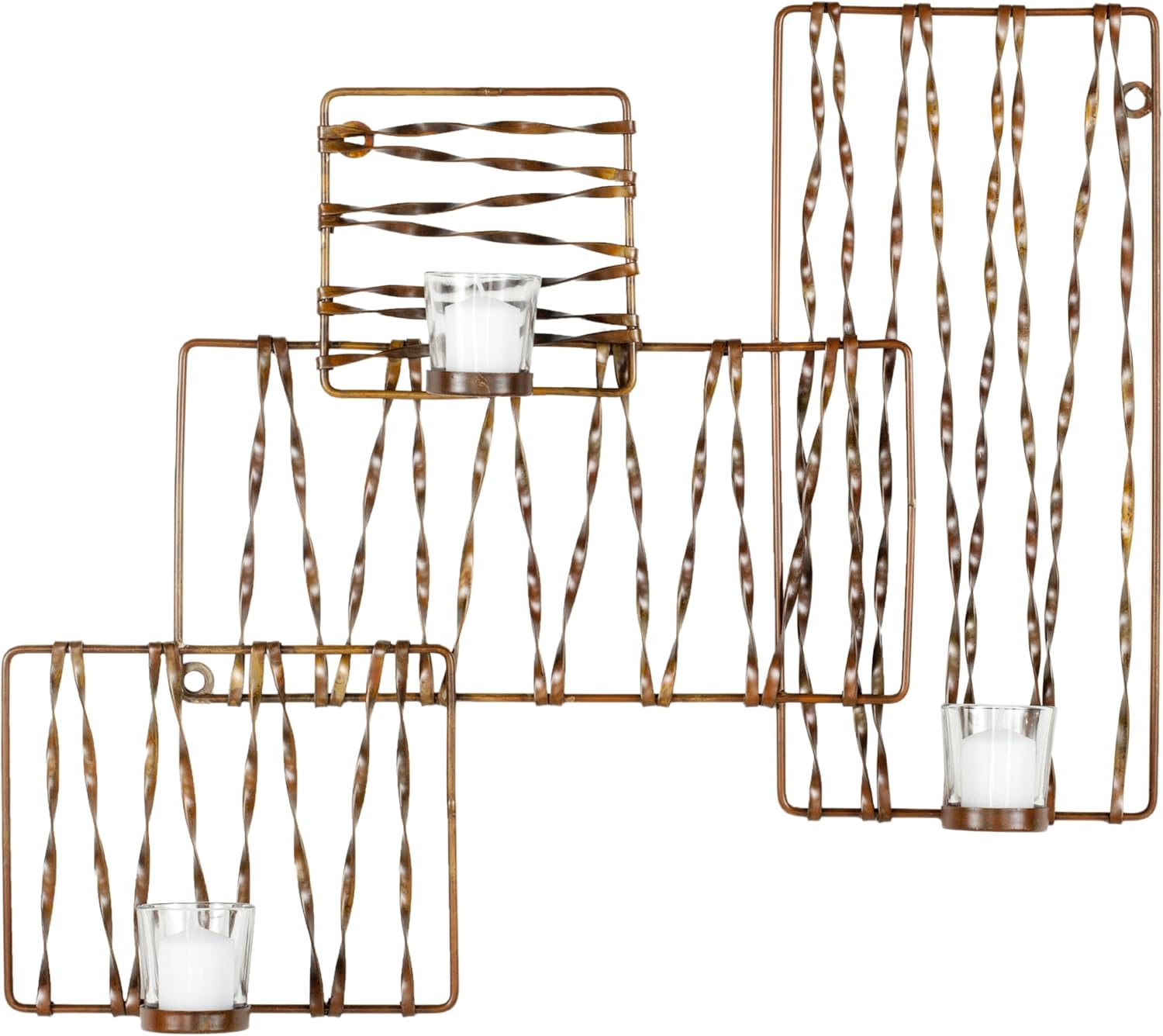 Safavieh Wall Art Collection Art Deco Zig-Zag Candle Holder Wall Sconce