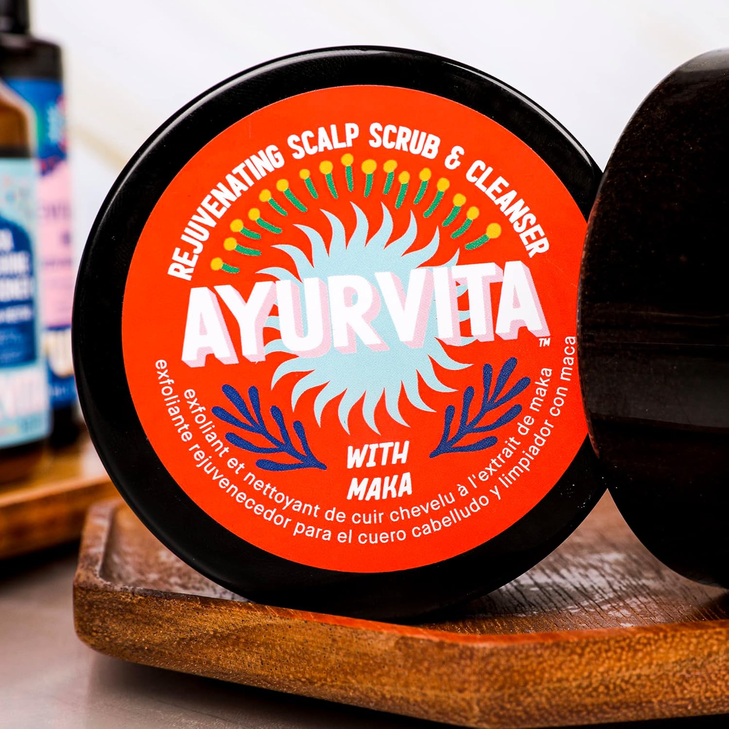 Haircare Set - Neem & Reetha Nourishing Shampoo And Conditioner, Restorative Hair Oil, and Scalp Scrub - Conditioning, Clarifying Treatments For All Hair Types - Earth-Friendly Design - 4 pc