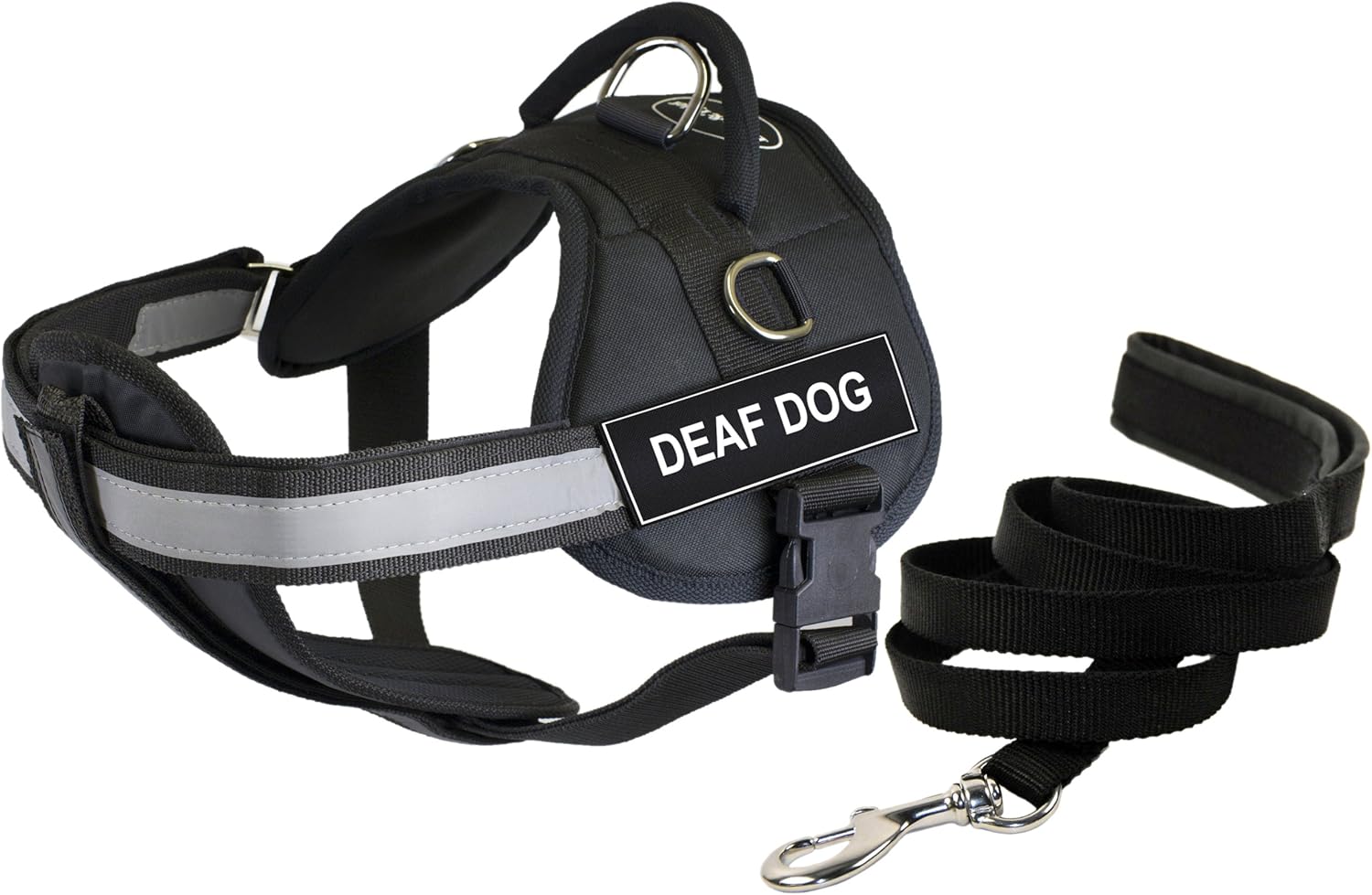 Dean & Tyler 21 by 26-Inch Deaf Dog Harness with Padded Puppy Leash, X-Small
