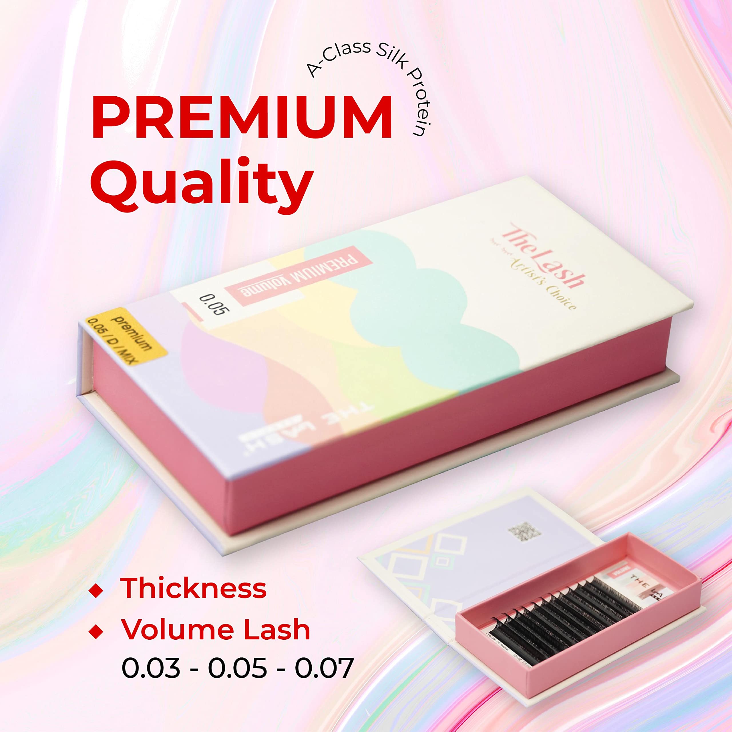 THE LASH SUPPLY PREMIUM - Volume Eyelash Extension 0.03, 0.05, 0.07 Thickness - C/CC/D Mix Length & 9-20mm, Lashes Extensions