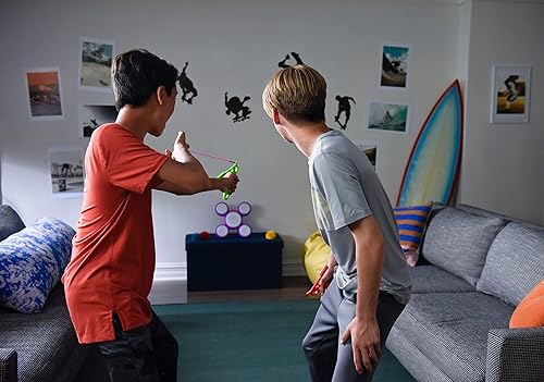 Miniatura 7 de Koosh Sharp Shot - Objetivo interactivo - 3 juegos para jugar - Juega con amigos o contra la IA del objetivo - para mayores de 6 años